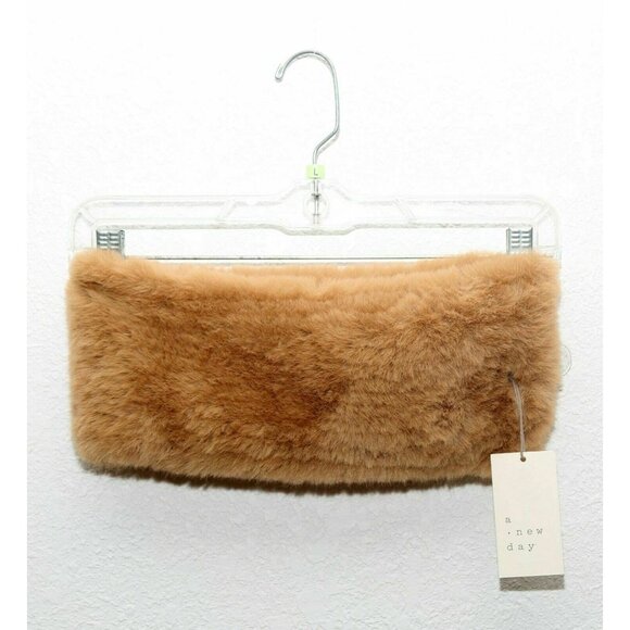 A  New Day - Women's Mini Faux Fur Cowl Snood - Maple Syrup-One Size NWT - Picture 1 of 1